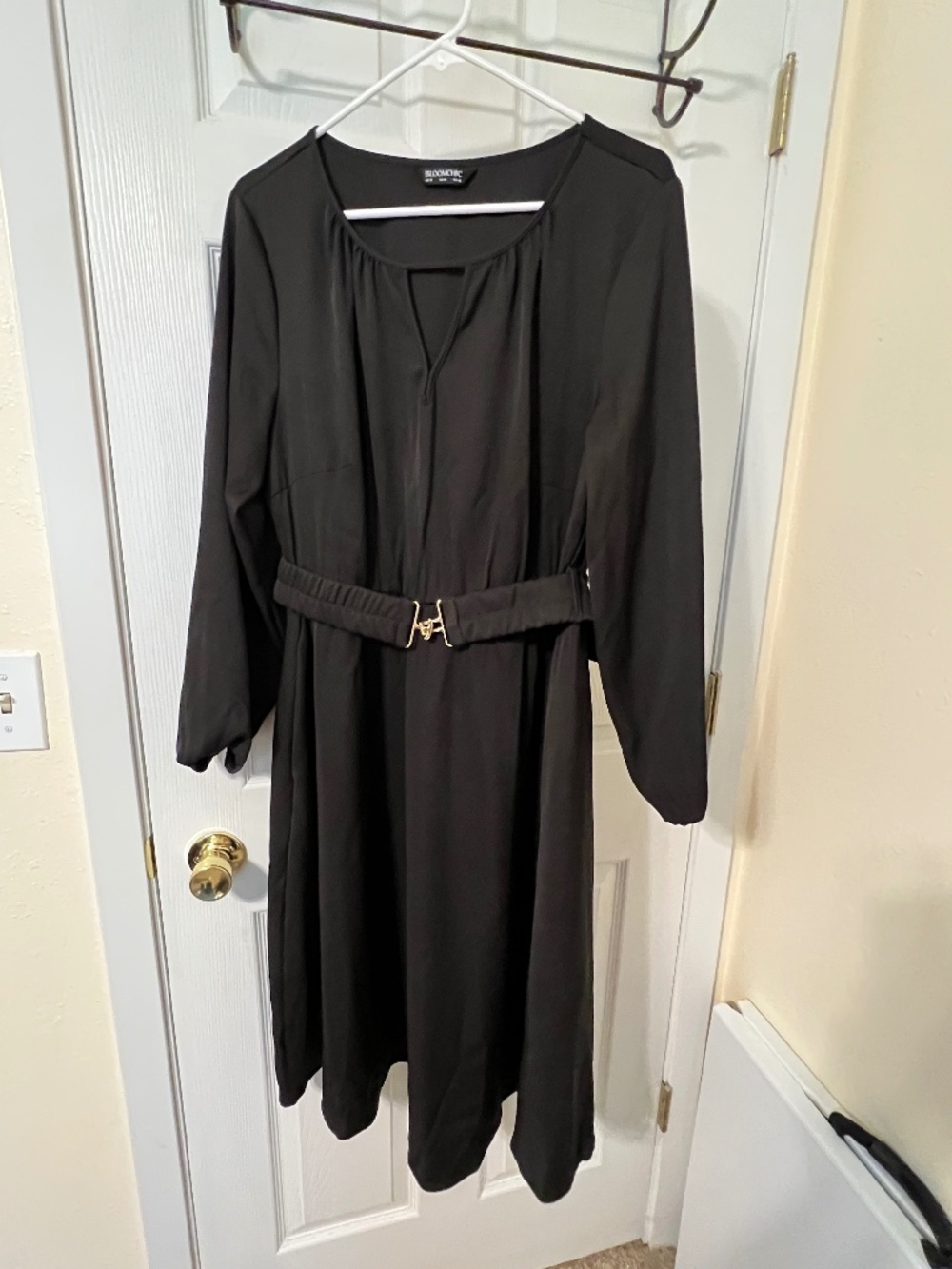 Bloomchic Black Dress with belt